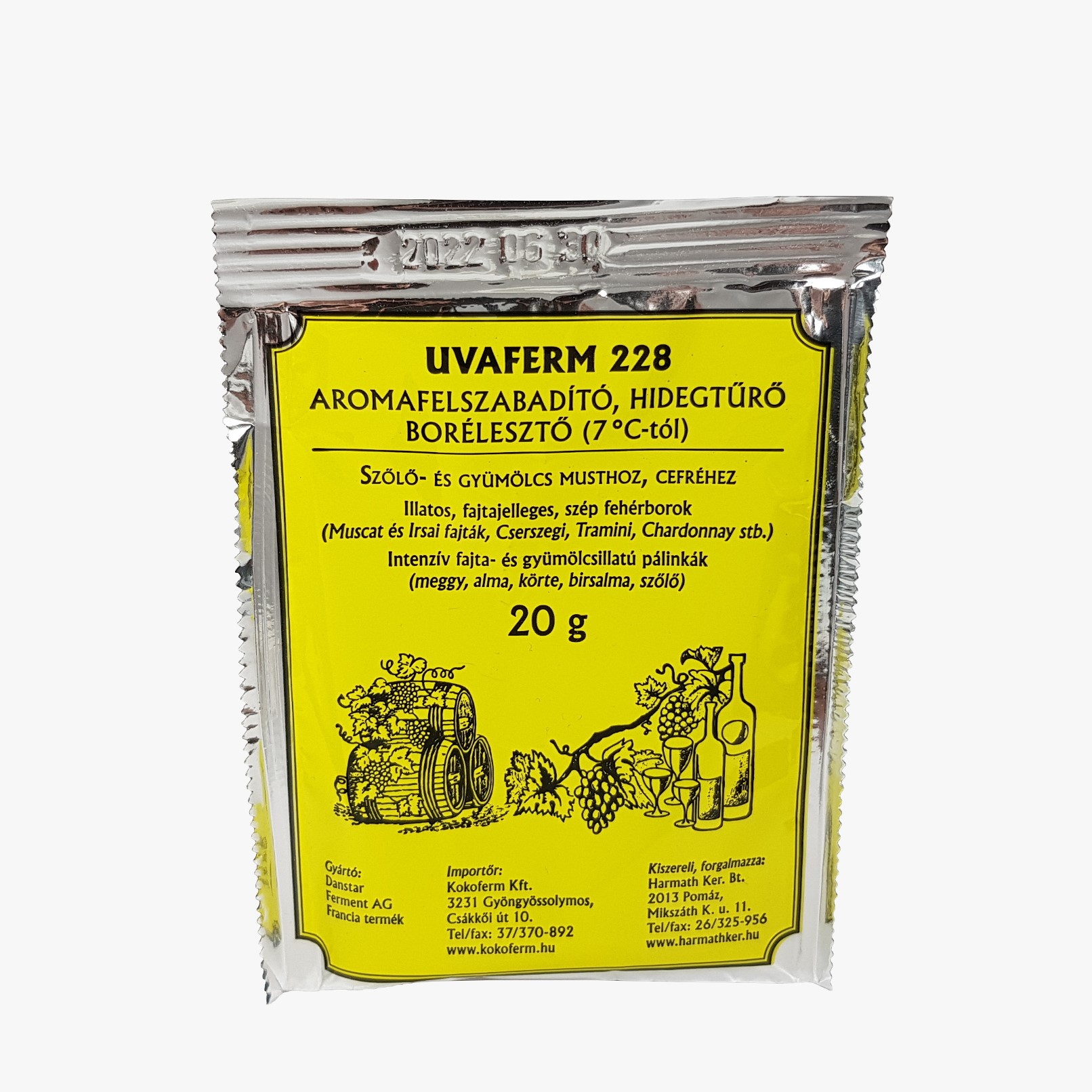 uvaferm228-8e62752499.jpg Uvaferm 228 20g borélesztő - Image 1