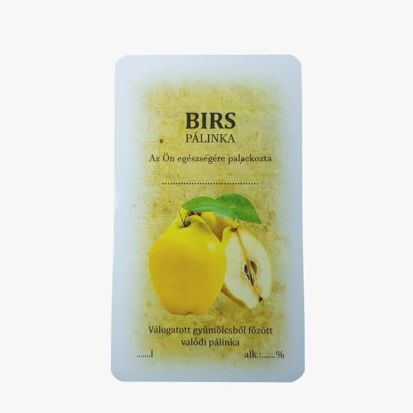 Matrica üvegre birs