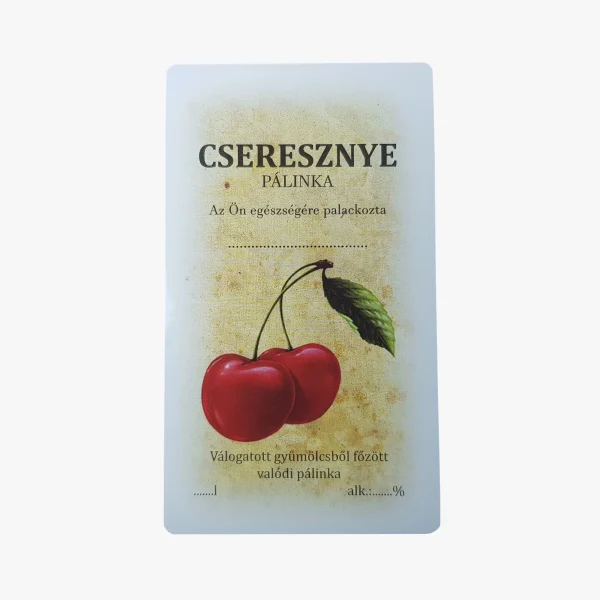 Matrica üvegre cseresznye